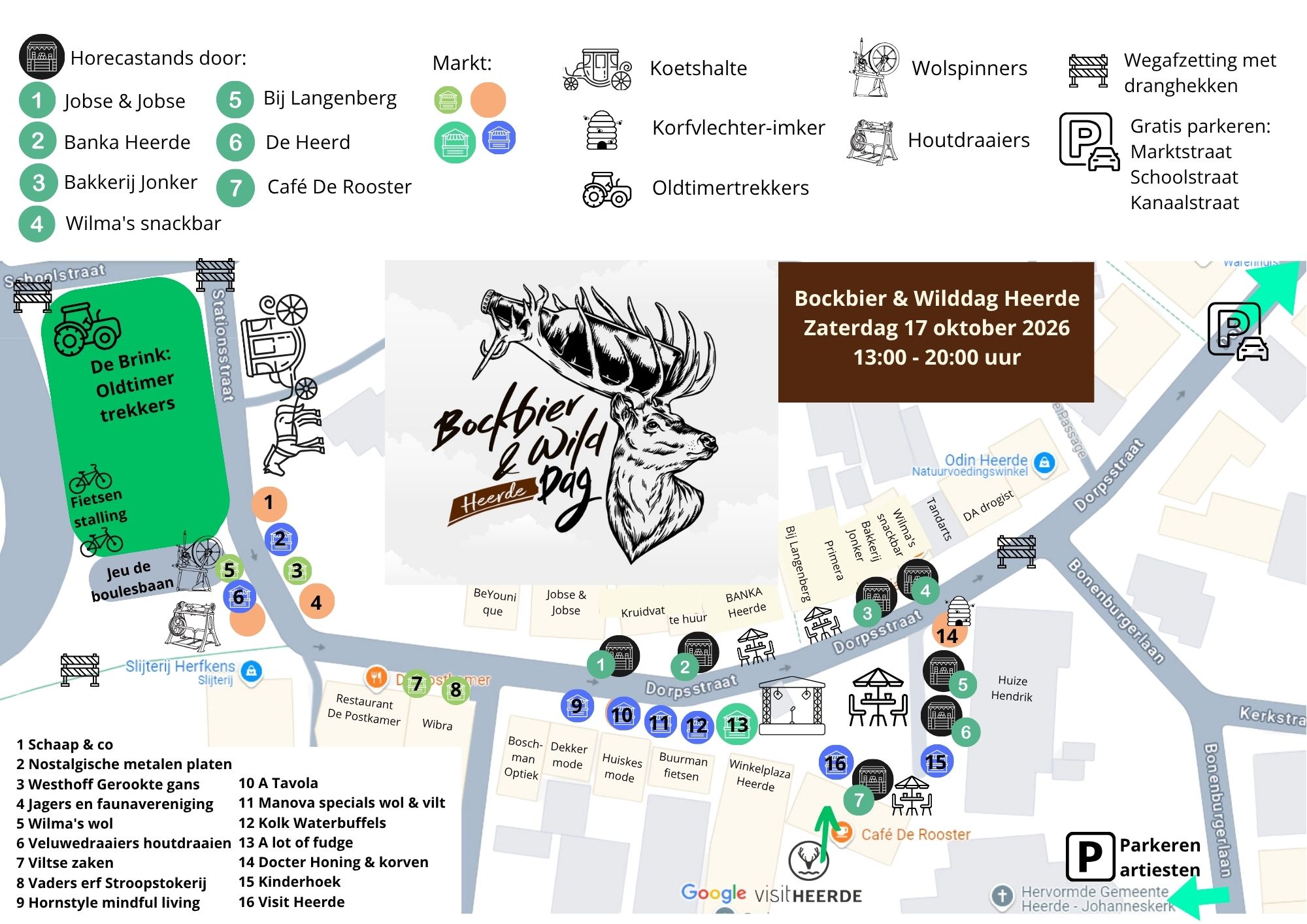 Plattegrond Bockbier & Wilddag Heerde 2026